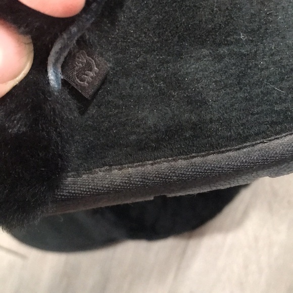 LAMO “Devon Scuff” Black Suede Slip-On Suede Slippers size 9 - Picture 6 of 11